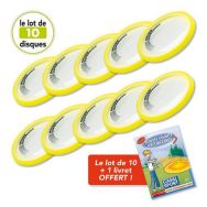 Lot de 10 disques volants superdisc aerobie