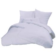 Lot de 10 draps plats coton 180x310 cm Blanc