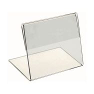 Lot de 10 étiquettes en plexiglass transparent