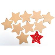 Lot de 10 étoiles à décorer et à suspendre