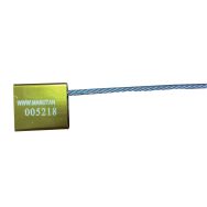 Lot de 10 scellés pour conteneur Aluminium Vert