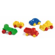 Lot de 10 véhicules indestructibles de 6 à 7 cm