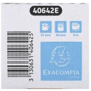 Lot de 120 Bobines pour tickets de carte bancaire 57x30x12x9 - 1 pli