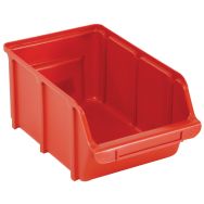 Lot de 12 Bac à Bec en polypropylène 10itre Rouge