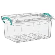 Lot de 12 Bac de rangement Multibox avec roues - 22 L