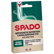 Lot de 12 Bâtonnets entretien canalisations