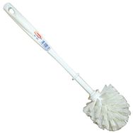 Lot de 12 Brosse WC en boule blanche polypropylène ondulée