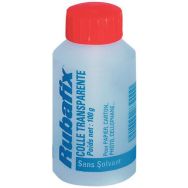 Lot de 12 Colle transparente- flacon de 100 g - Rubafix