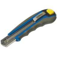 Lot de 12 Cutter bi-matière Pro avec 6 lames sur carte - 18mm