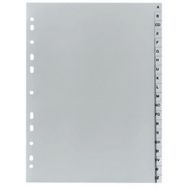 Lot de 12 Intercalaires en plastique, A-Z, A4 mi-hauteur