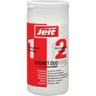Lot de 12 Lingettes duo humides et sèches