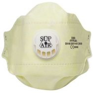 Lot de 12 Masque FFP3 3D pliable valve