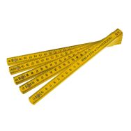 Lot de 12 Mesure pliante en aluminium-2m