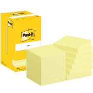 Lot de 12 Notes Post-it® 76 x 76 mm 12 blocs jaune - Post-it®