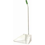 Lot de 12 Pelle à déchets avec poignée long - Acier Galvanisé