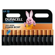Lot de 12 Pile optimum AA x12 Duracell