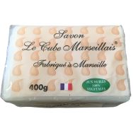 Lot de 12 Savon de Marseille blans de 400 g