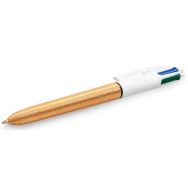 Lot de 12 Stylo-Bille 4 Couleurs texturé doré givré lot de 12 - BIC