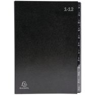 Lot de 12 Trieur rigide économique ordonator 12 compartiments 24x34cm