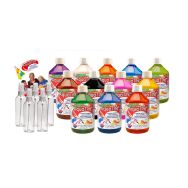 Lot de 12 flacons 500 ml. encre à dessiner Aquatint' + 5 vaporisateurs OFFERTS