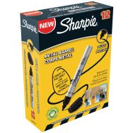 Lot de 12 marqueurs permanent Sharpie Pro Métal Moyen noir
