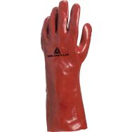 Lot de 12 paires Gant PVC longueur 35cm PVC73 -Taille 10 - Rouge