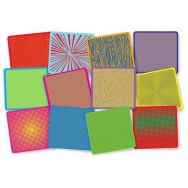 Lot de 12 plaques relief ''pop art''