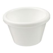 Lot de 12 ramequins en composite 7,5cl blanc