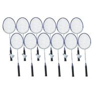 Lot de 12 raquettes badminton + 6 volants