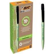 Lot de 12 stylos BIC Media Clic BioBased Pointe moyenne noir