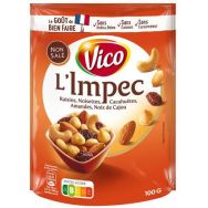 Lot de 14 Mélange de fruits secs et noix - L'Impec - 100 g - Vico
