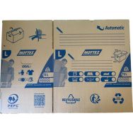 Lot de 15 Carton à double cannelure - 72 L