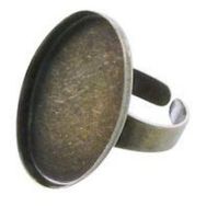 Lot de 15 bagues creuses en bronze à décorer
