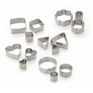 Lot de 15 emporte pièces inox