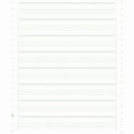 Lot de 2000 Feuilles de listing  zoné vert 1pli Bandes
