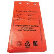 Lot de 2000 sacs à déjection canine - rouge - Manutan Expert