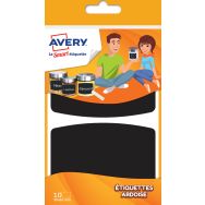 Lot de 200 Étiquette ardoise noire - 95 x 63 mm
