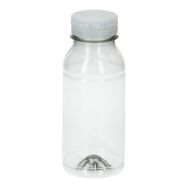 Lot de 200 Flacon PET 250mL + bouchon orange