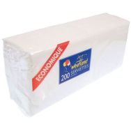 Lot de 200 Serviettes en papier 30x30 cm blanc-PUBLI EMBAL