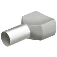 Lot de 200 embouts jumelés avec col en plastique pour câble 2x0,75mm²_ 97 99 371