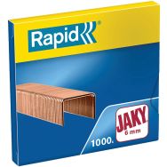 Lot de 20 Agrafe Jaky cuivrée. Boît présentoir de 20x1000