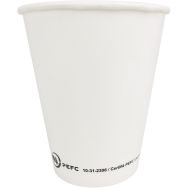 Lot de 20 Gobelet jaugé en carton blanc - 38 cL