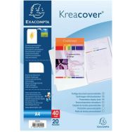 Lot de 20 Protège-documents en PP rigide kreacover® 40 vues A4
