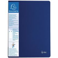 Lot de 20 Protège-documents rigide avec porte étiquette 40 vues Bleu