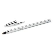 Lot de 20 Stylo-Bille Cristal Original Shin Argent encre noire - BIC