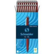 Lot de 20 Stylo bille - K15 - rouge - 20 pcs - Schneider