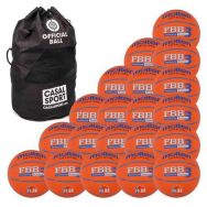 Lot de 20 ballons de basket T.3 Molten FFBB TRAINING + sac de rangement