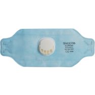 Lot de 240 Boîte de 20 masques à valve pliables horizontal bleu FFP2D