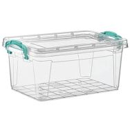 Lot de 24 Bac de rangement Multibox avec roues - 5 L
