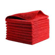 Lot de 24 Carré microfibre 30/30 Rouge